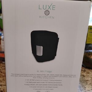 Luxe Kitchen 4L Mini Fridge - Black